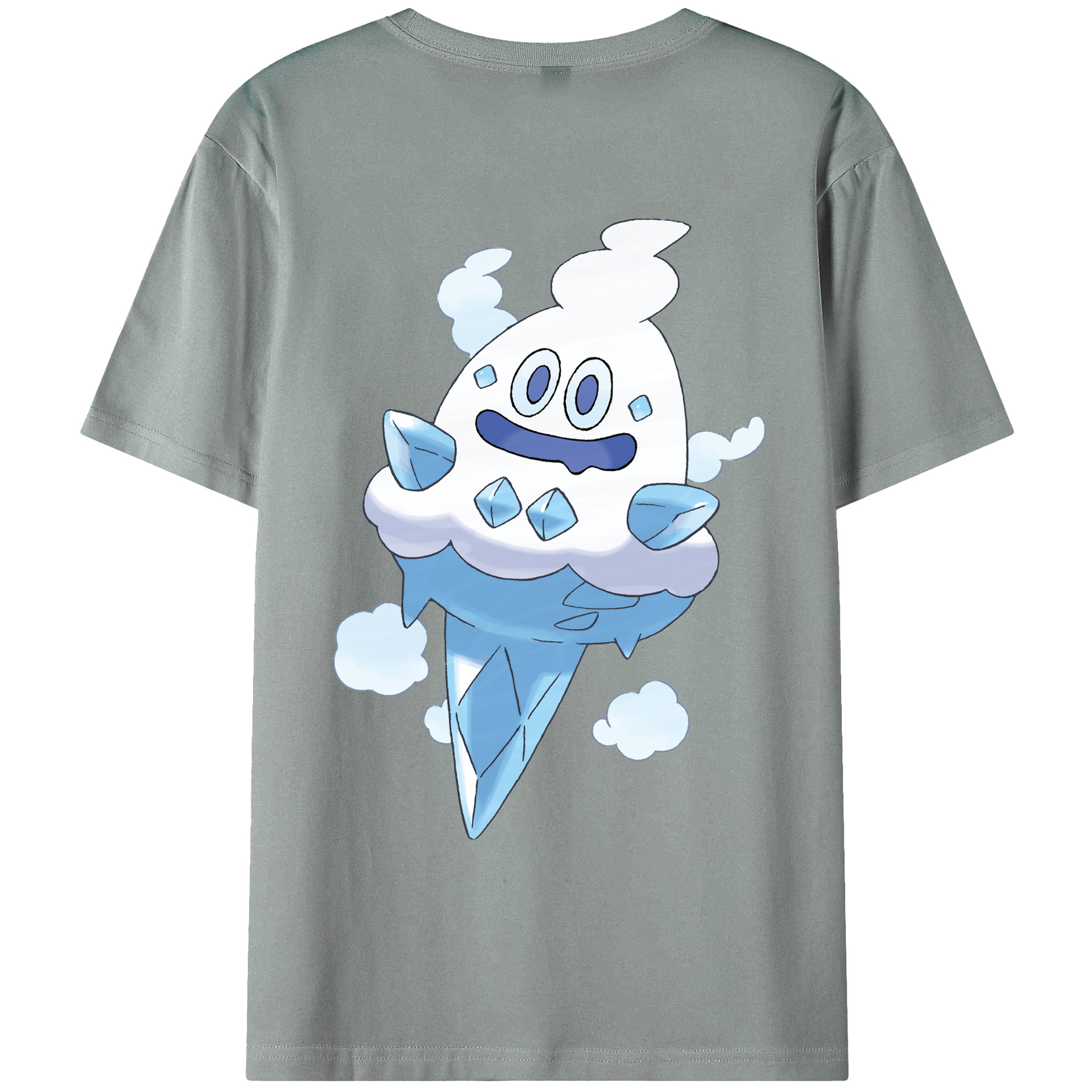 （画像用） ポケットモンスター Pokémon 綿100％ メンズ半袖Tシャツ（バックプリント） 通気性